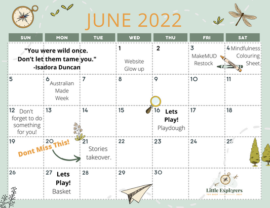 June Play Calendar