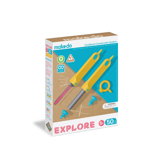 Explore | Upcycled Cardboard Construction Toolkit - Little Explorers Toy Shop - MakeDo