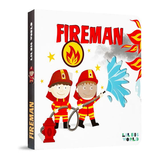 The Fireman - Interactive Board Book - Little Explorers Toy Shop - LILBIGWORLD