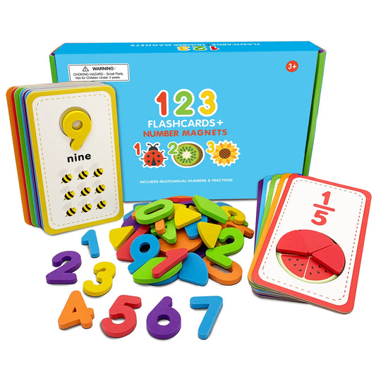 Flashcards and 123 Magnetic Numbers - Little Explorers Toy Shop - Curious Columbus