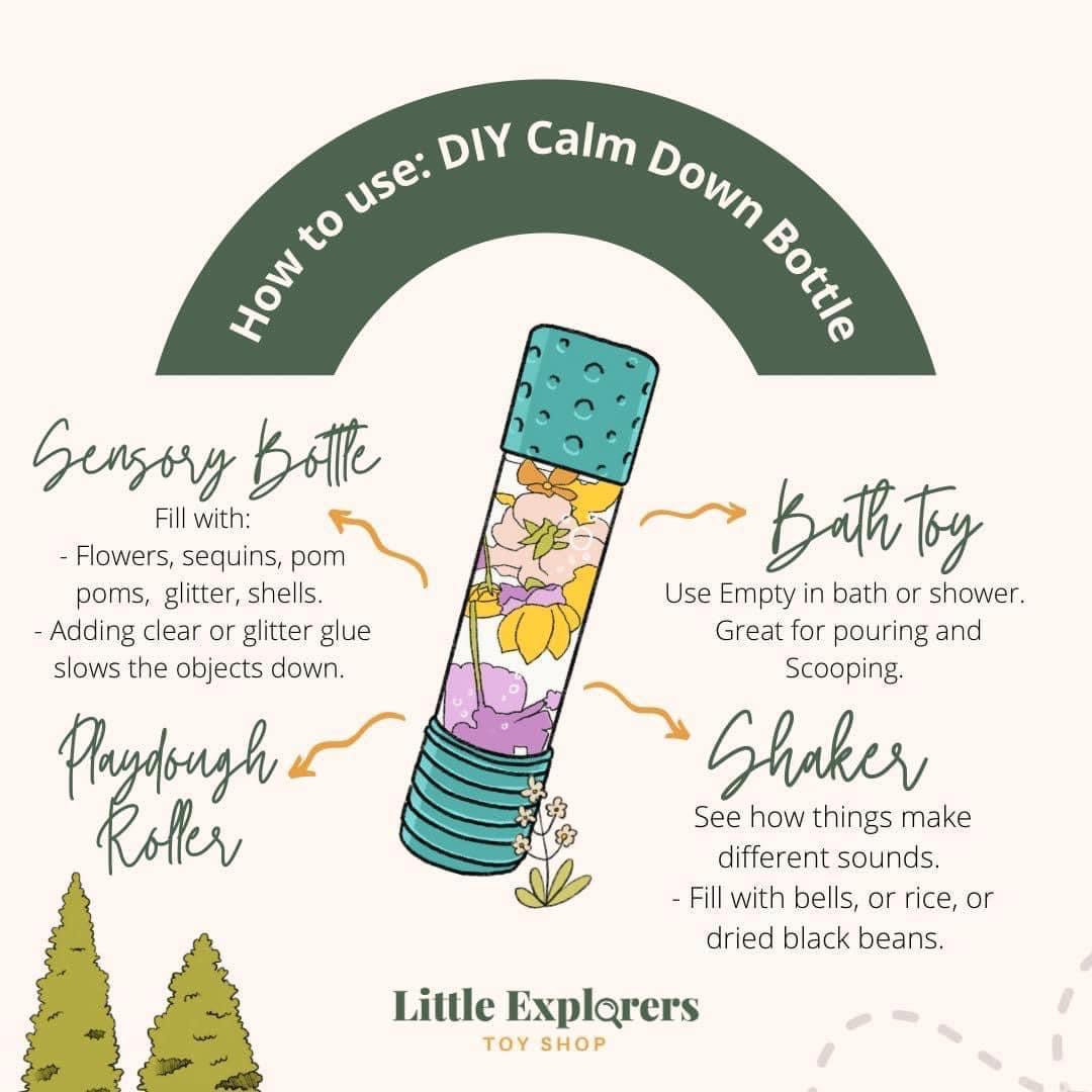 DIY Calm Down Bottle - Little Explorers Toy Shop - Jellystone Designs