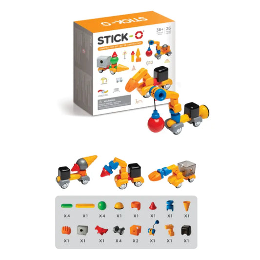 Stick-O Construction Set 26pc - Little Explorers Toy Shop - STICK-O