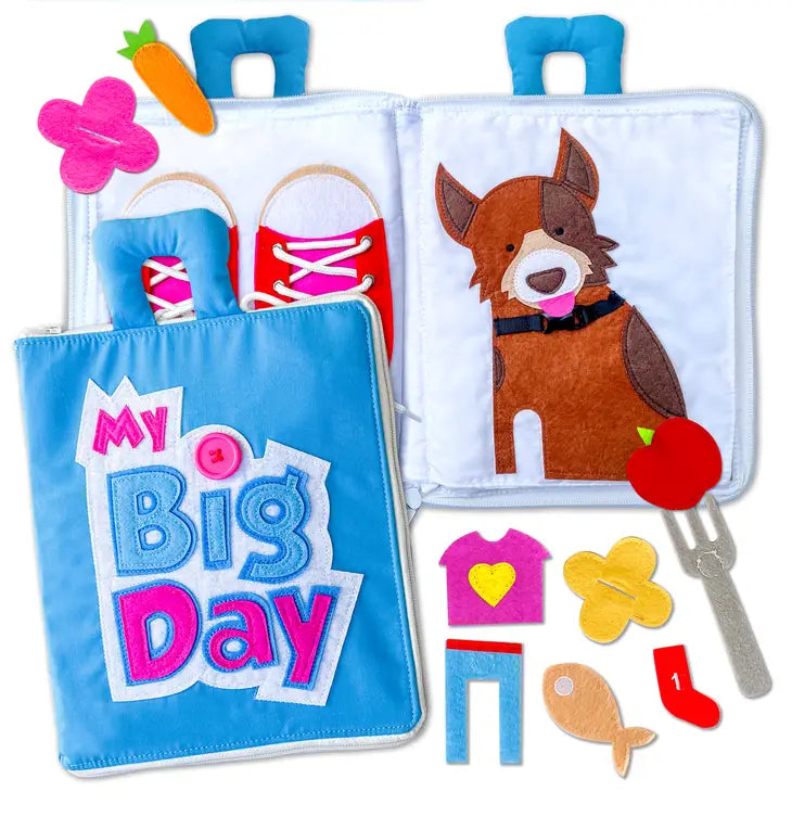 Fabric Activity Book - My Big Day - Little Explorers Toy Shop - Curious Columbus