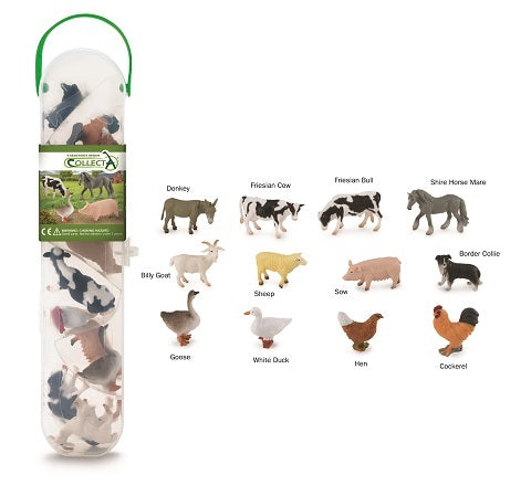 CollectA Mini Farm Animals Tube Set (12 pce) - Little Explorers Toy Shop - Collecta