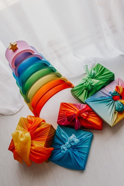 Rainbow Play Silk - Little Explorers Toy Shop - Play Silkies